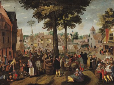 The Flemish Fair by Marten van Cleve